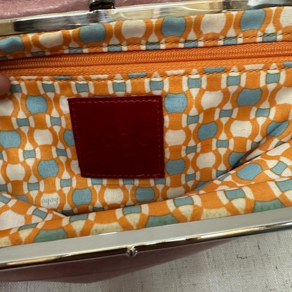 HOBO Blush Pink Wristlet with Metallic Trim - Picture 12 of 13